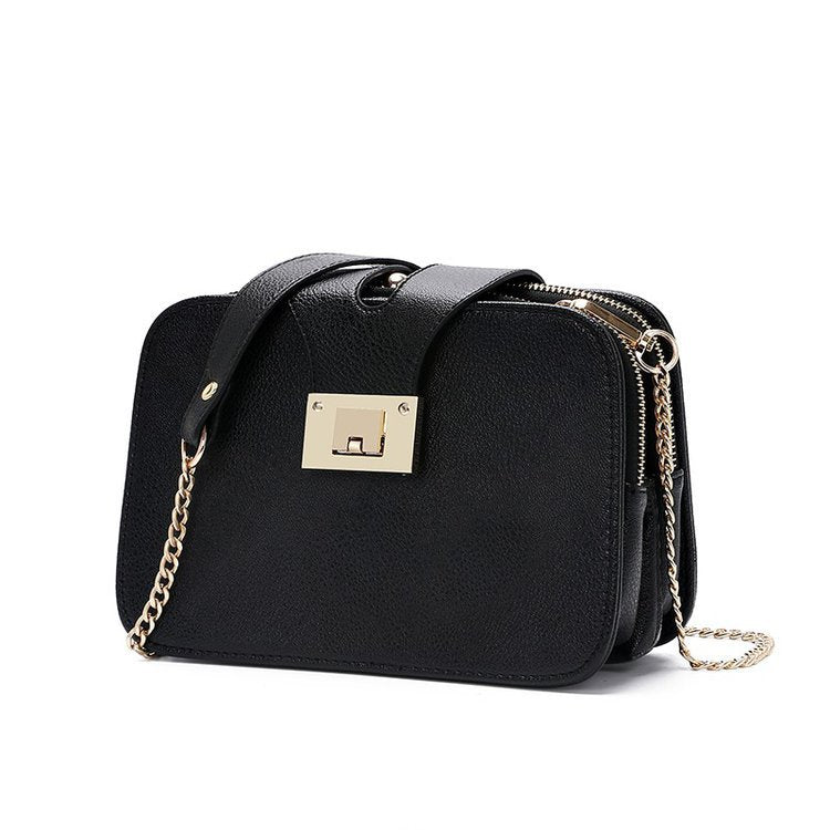 Korean Style Chain Mini Square Bag – Women’s Diagonal Shoulder & Messenger Bag