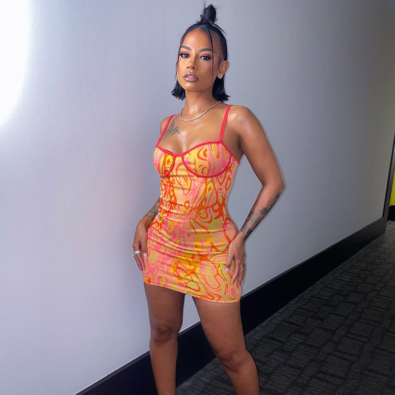 Nicky Tie Dye Bodycon Dress