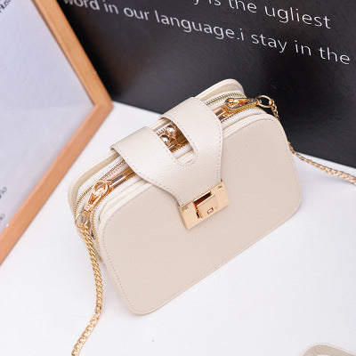 Korean Style Chain Mini Square Bag – Women’s Diagonal Shoulder & Messenger Bag