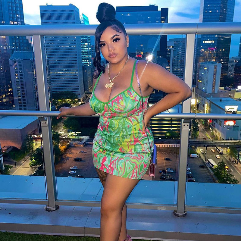 Nicky Tie Dye Bodycon Dress