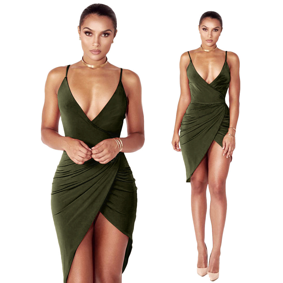 6 Colors New Suspender Dress Bandage Skirt Nightclub Skirt