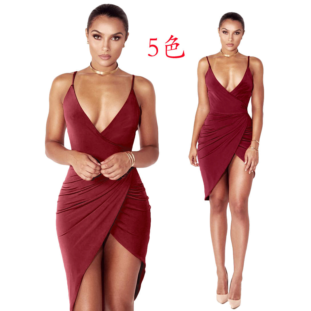 6 Colors New Suspender Dress Bandage Skirt Nightclub Skirt