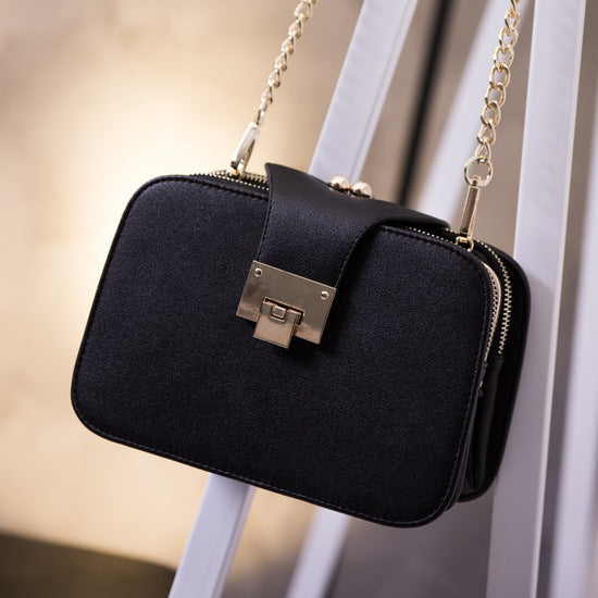 Korean Style Chain Mini Square Bag – Women’s Diagonal Shoulder & Messenger Bag