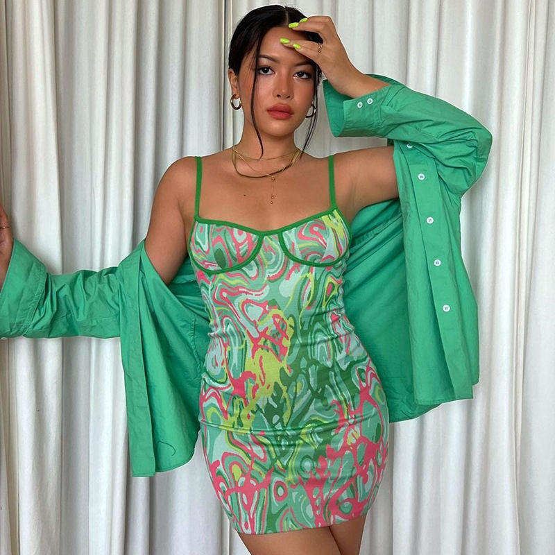 Nicky Tie Dye Bodycon Dress