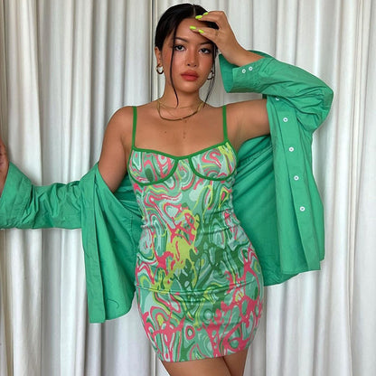 Nicky Tie Dye Bodycon Dress