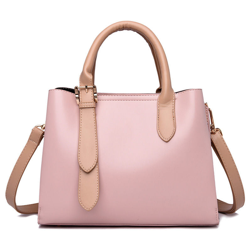 Leather handbags atmospheric messenger bag