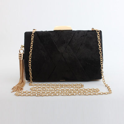 Milisente Suede Tassel Clutch – Elegant Women’s Evening & Wedding Bag