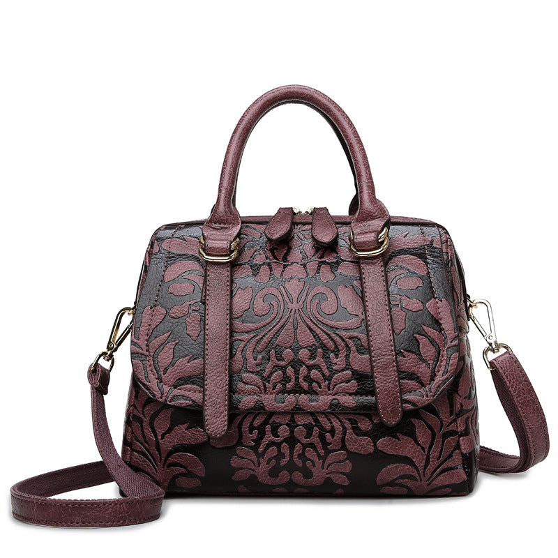 Vintage Printed Women’s Bag | Large Capacity Shoulder & Crossbody Handbag