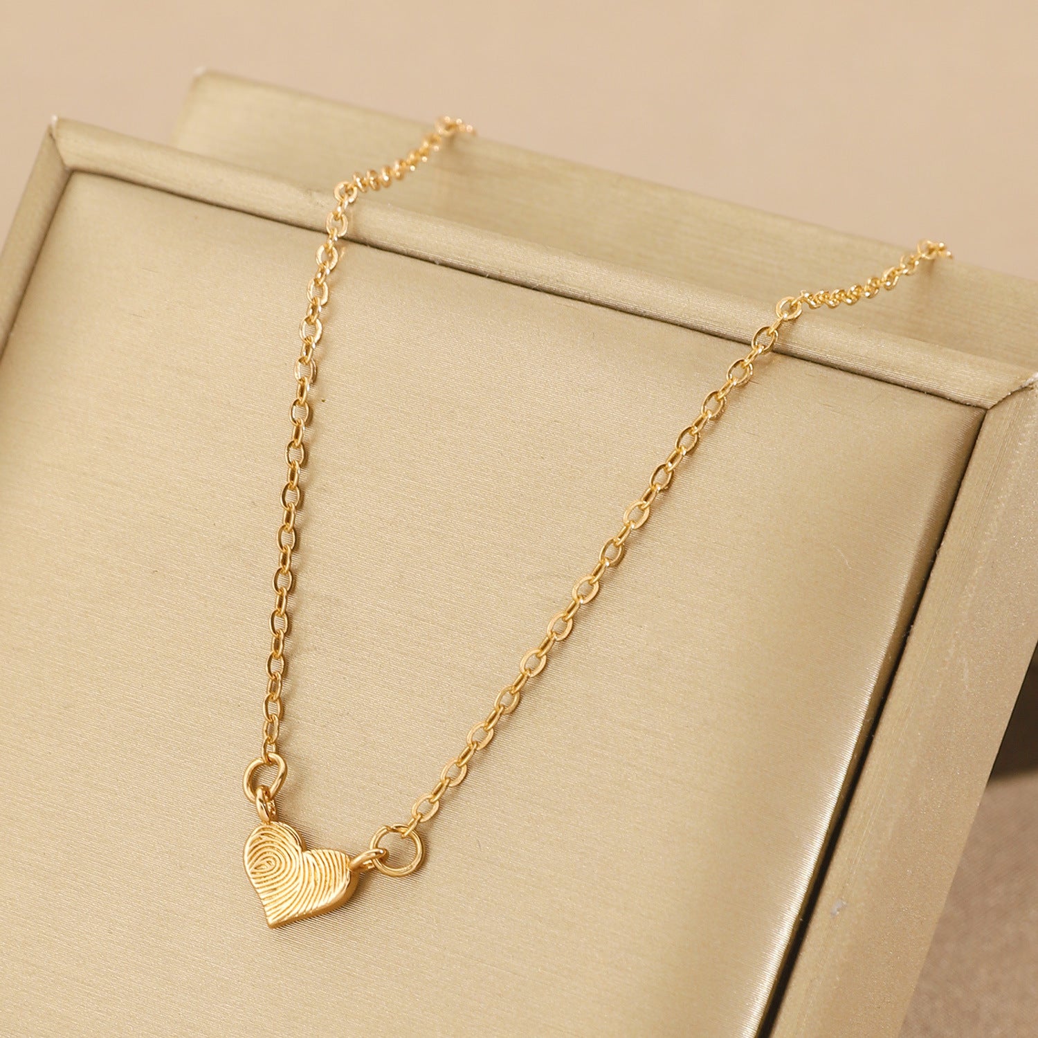Minimalist Love Fingerprint Pendant Necklace