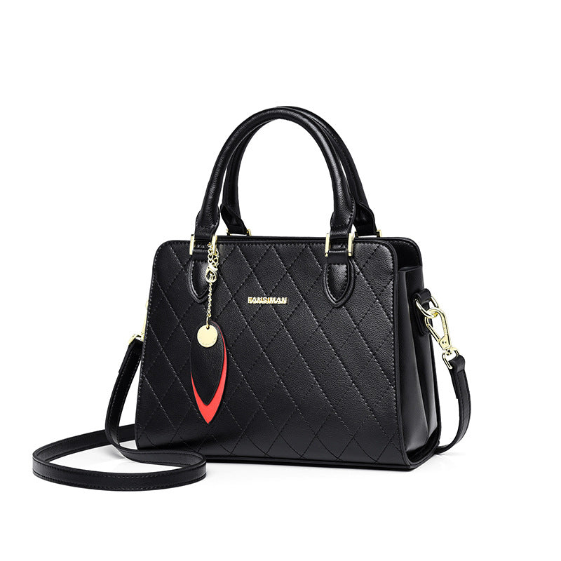 Cowhide Handbag Middle-aged Mother Bag Shoulder Bag Crossbody Bag  New Fashion Women's Bag