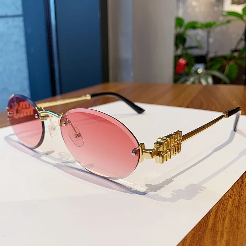 Oval Frame Sunglasses