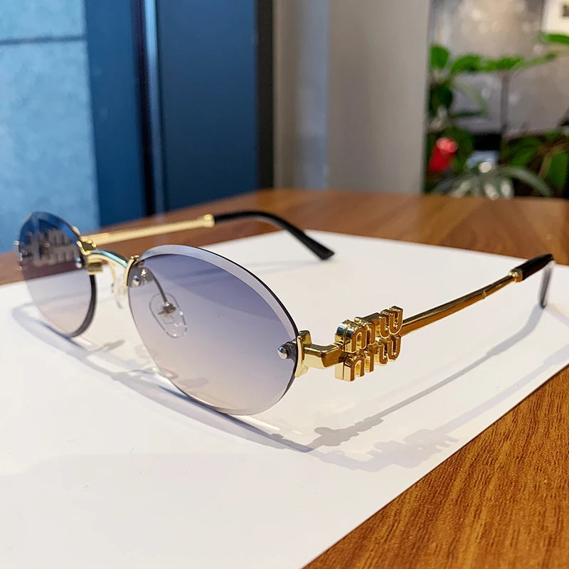 Oval Frame Sunglasses