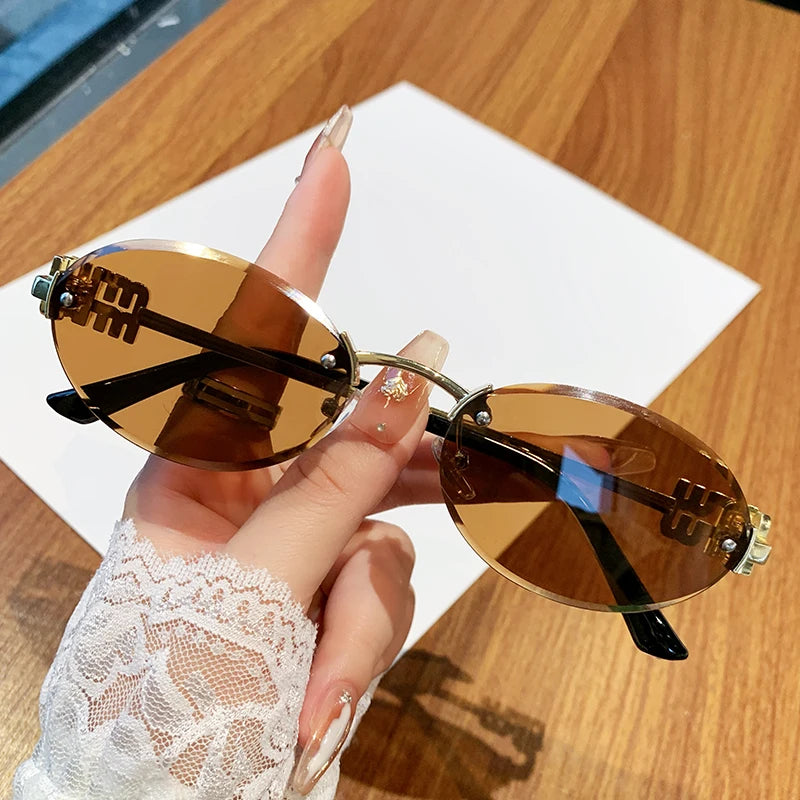 Oval Frame Sunglasses