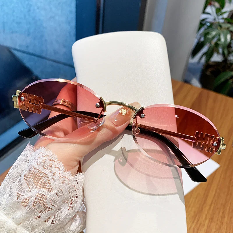Oval Frame Sunglasses