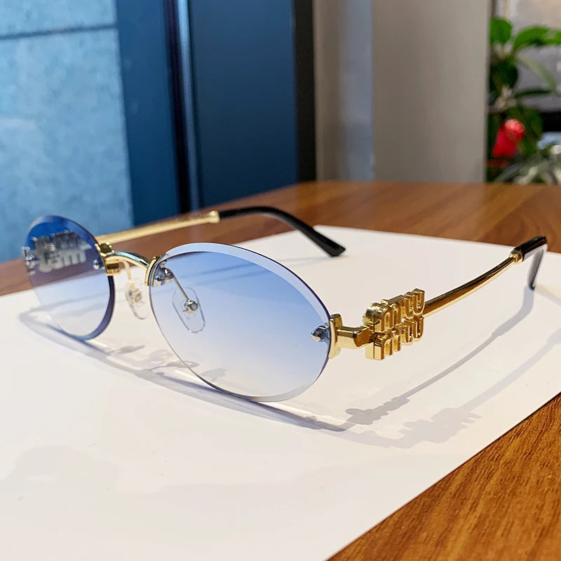 Oval Frame Sunglasses