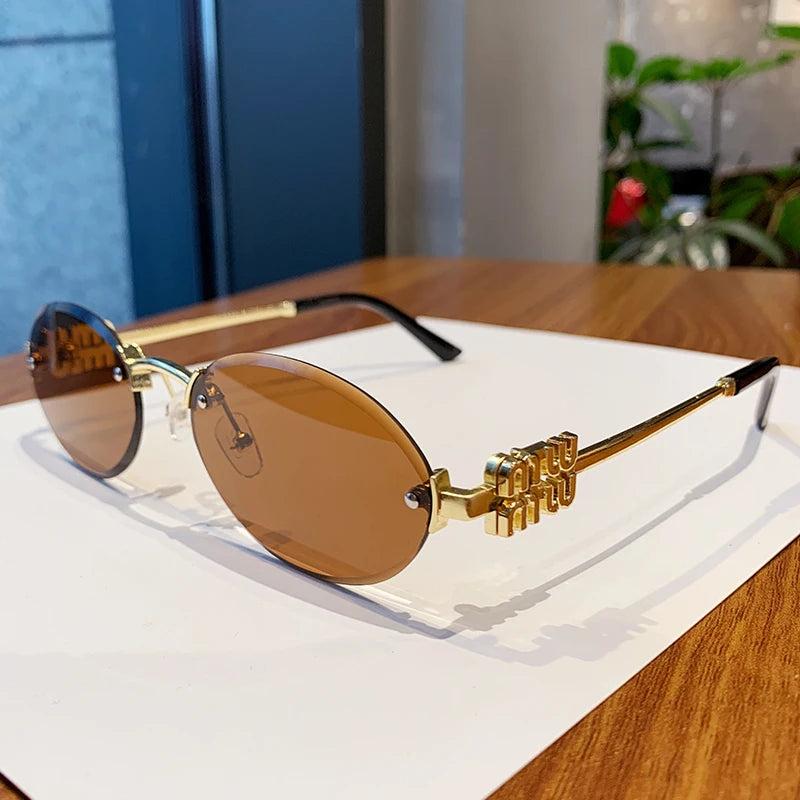 Oval Frame Sunglasses