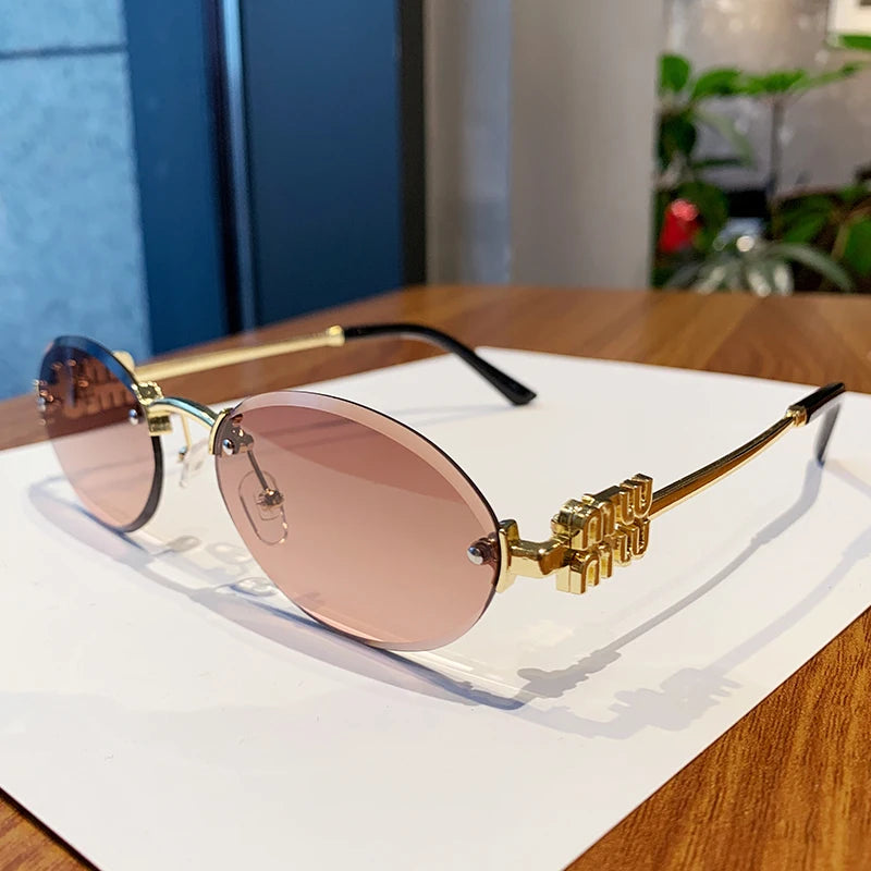 Oval Frame Sunglasses