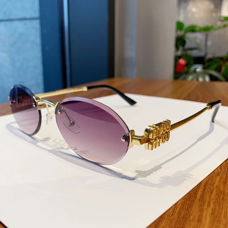 Oval Frame Sunglasses