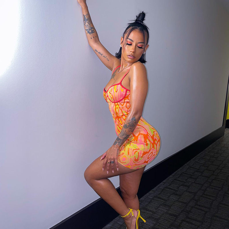 Nicky Tie Dye Bodycon Dress