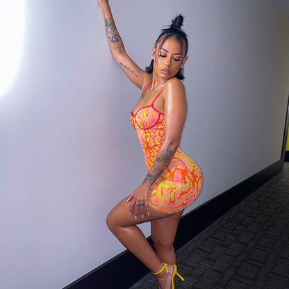 Nicky Tie Dye Bodycon Dress