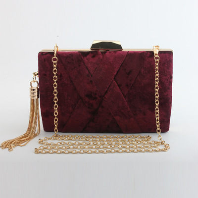 Milisente Suede Tassel Clutch – Elegant Women’s Evening & Wedding Bag