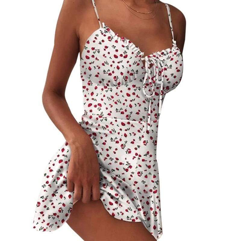 Lace-Up Backless Mini Dress – Sexy Slim-Fit Style